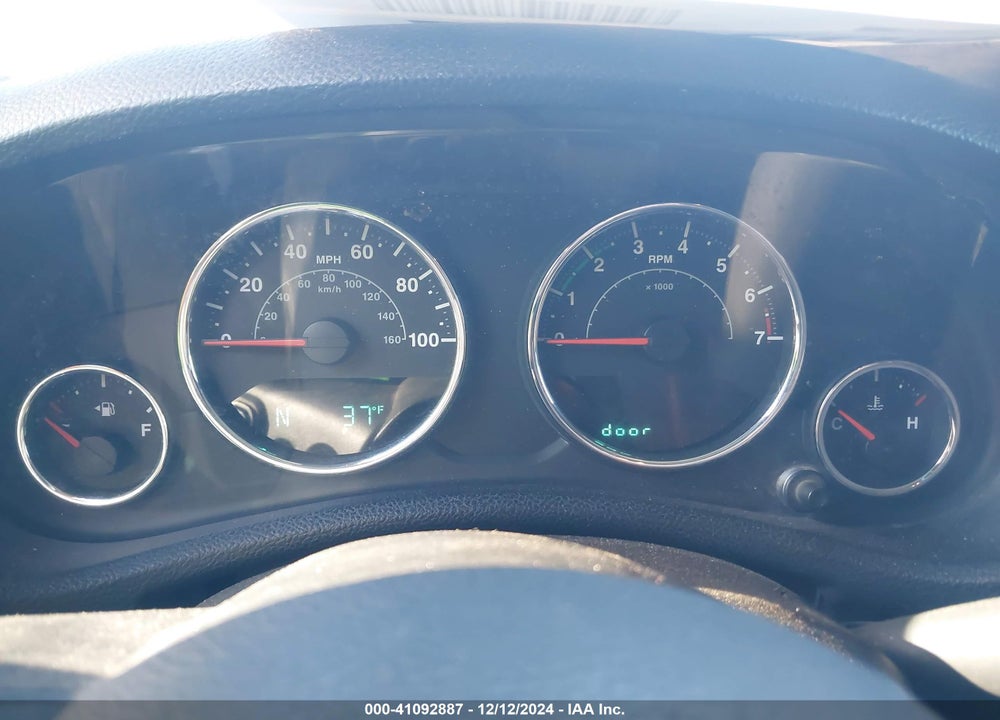 2012 JEEP WRANGLER SPORT VIN: 1C4AJWAGXCL151009