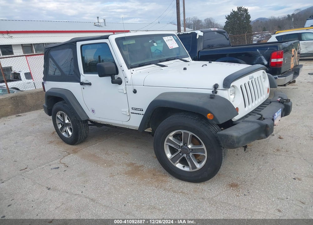 2012 JEEP WRANGLER SPORT VIN: 1C4AJWAGXCL151009