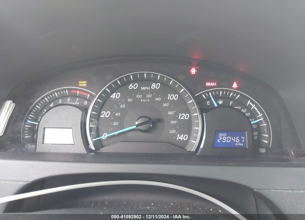 2012 TOYOTA CAMRY LE VIN: 4T4BF1FK4CR239362