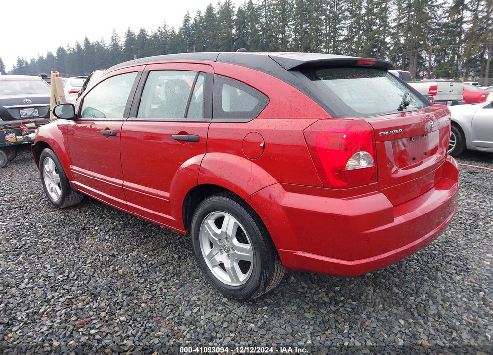 2007 DODGE CALIBER SXT VIN: 1B3HB48B27D568605