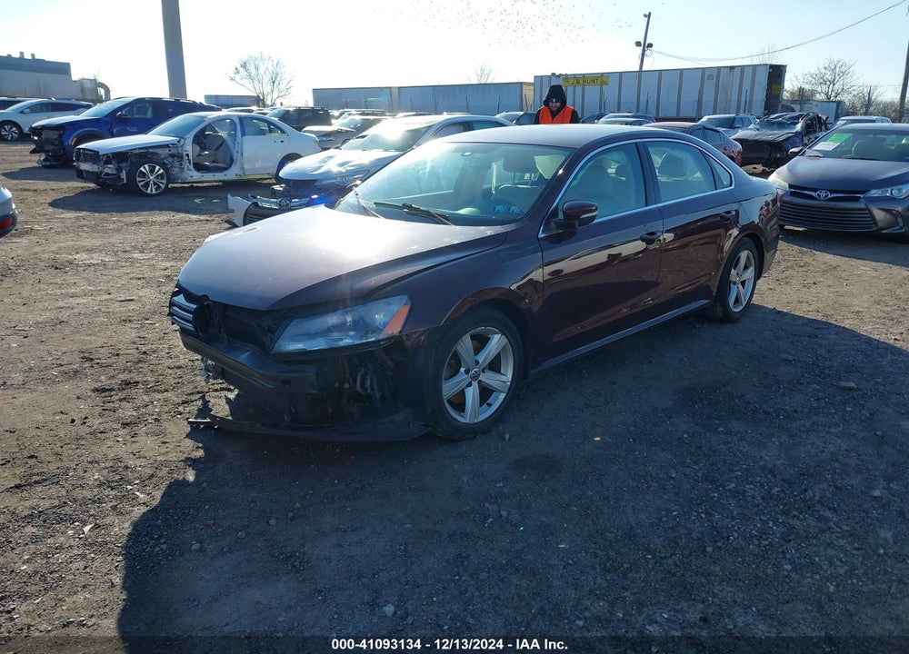 2014 VOLKSWAGEN PASSAT 1.8T SE VIN: 1VWBT7A3XEC087278