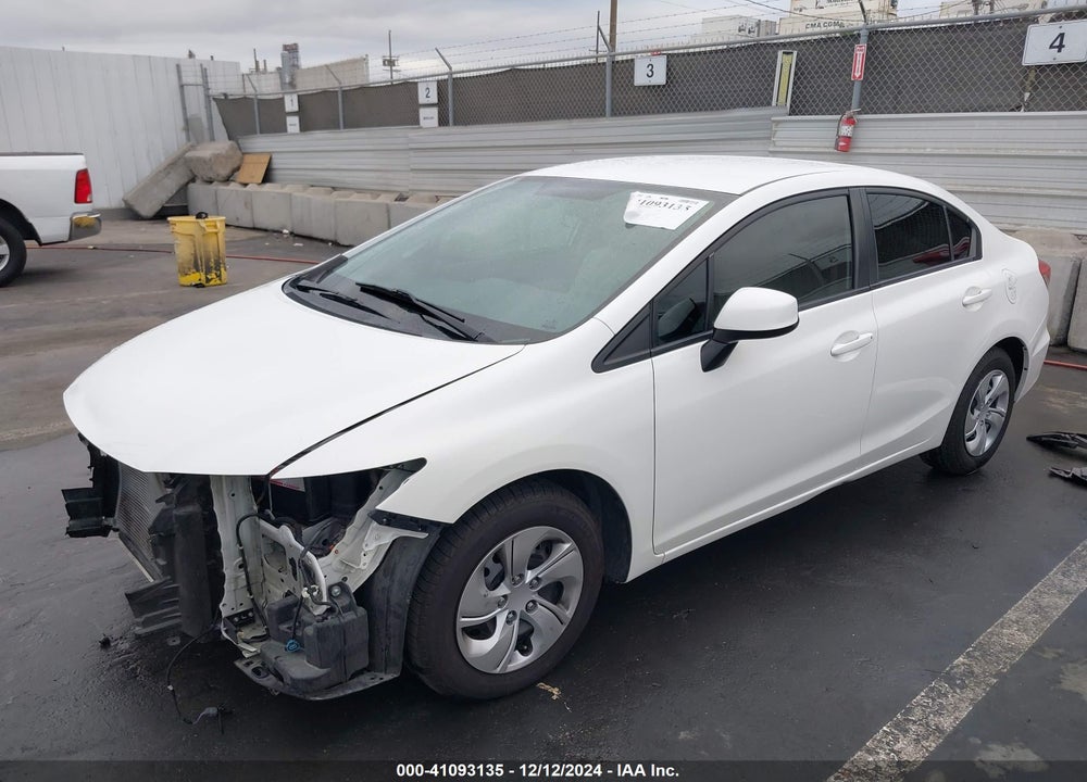 2013 HONDA CIVIC LX VIN: 19XFB2F55DE255422