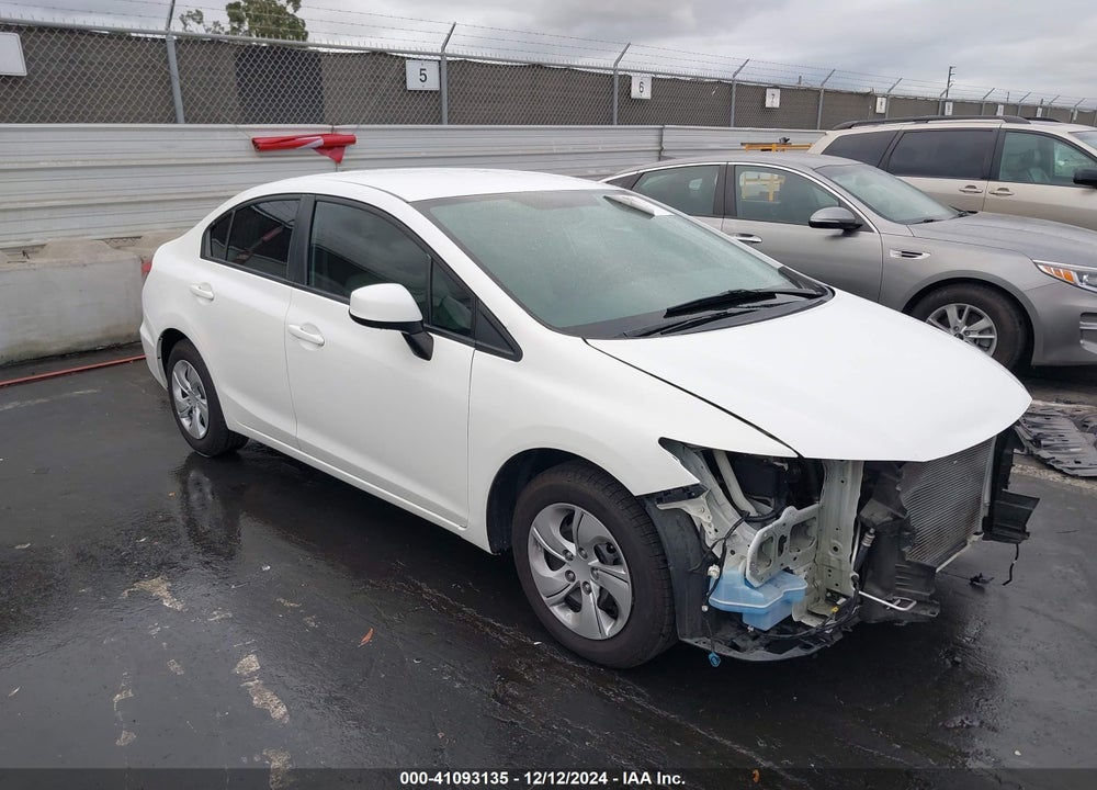 2013 HONDA CIVIC LX VIN: 19XFB2F55DE255422