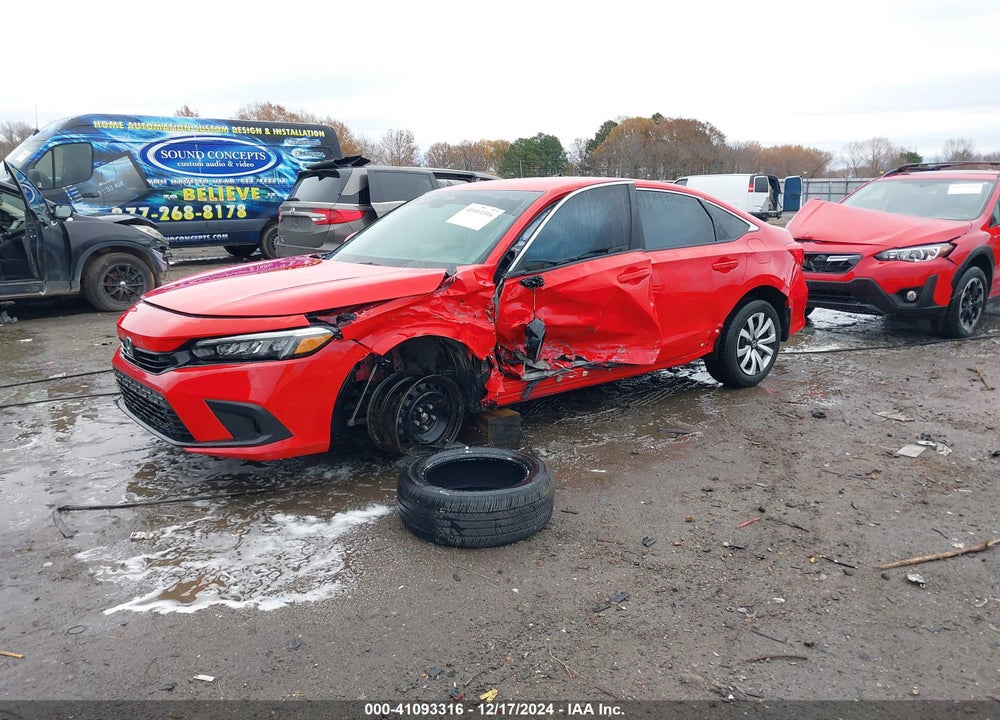 2022 HONDA CIVIC LX VIN: 2HGFE2F22NH595759