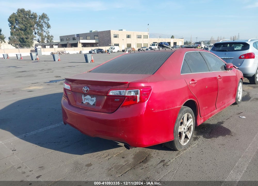2012 TOYOTA CAMRY SE VIN: 4T1BF1FK6CU604473