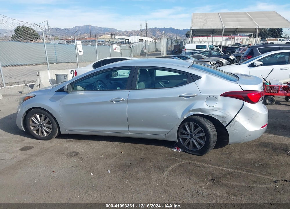 2014 HYUNDAI ELANTRA SE VIN: 5NPDH4AE8EH500350