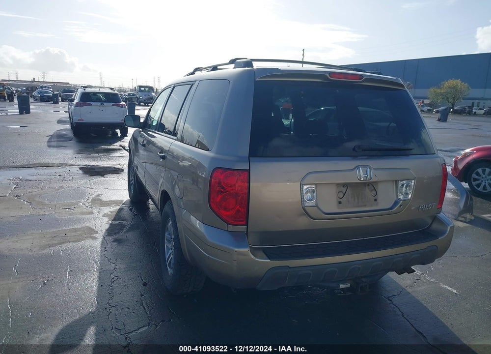 2005 HONDA PILOT EX-L VIN: 2HKYF18525H550981