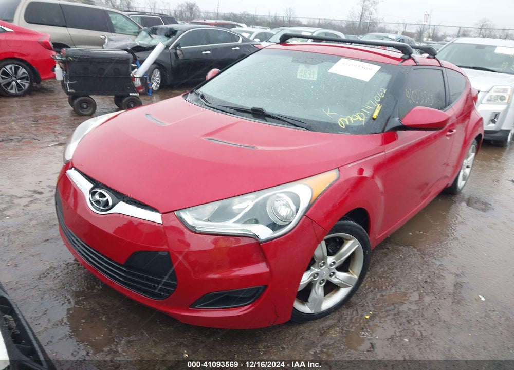 2012 HYUNDAI VELOSTER GRAY INT VIN: KMHTC6AD9CU018255