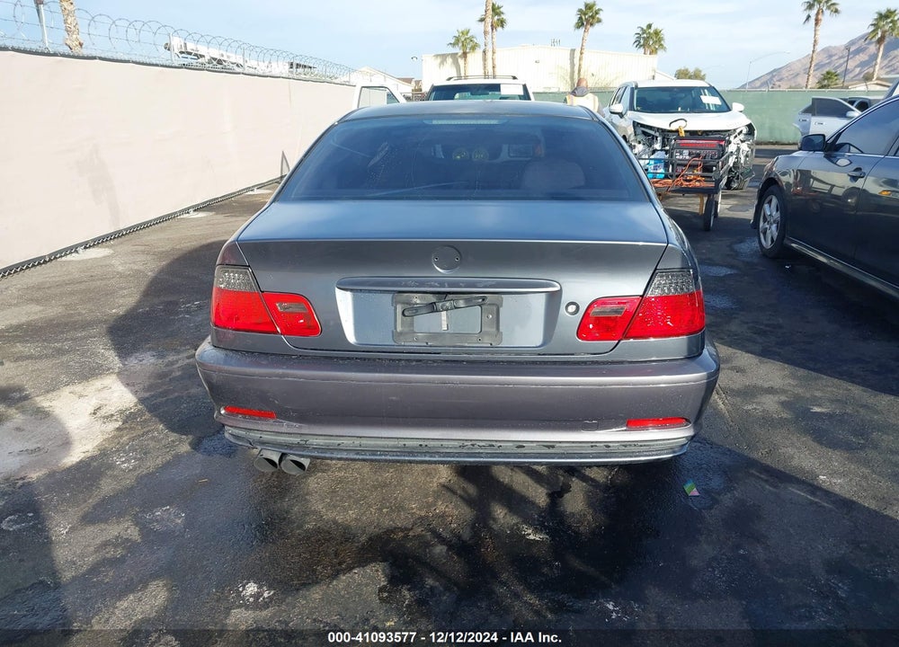 2001 BMW 325CI VIN: WBABN33421JW49284