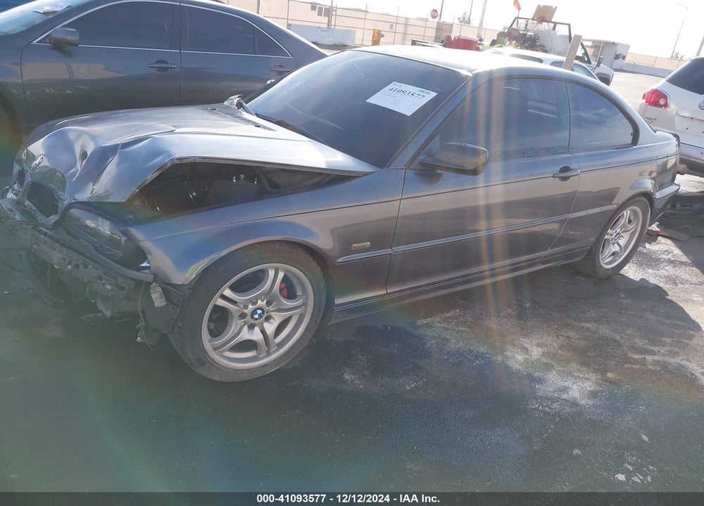 2001 BMW 325CI VIN: WBABN33421JW49284