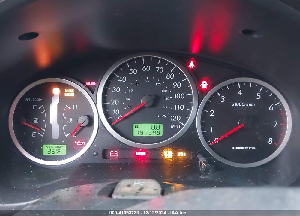 2006 SUBARU IMPREZA OUTBACK SPORT VIN: JF1GG68646H819888