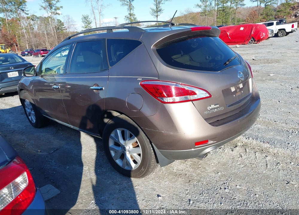 2011 NISSAN MURANO SL VIN: JN8AZ1MW0BW187744
