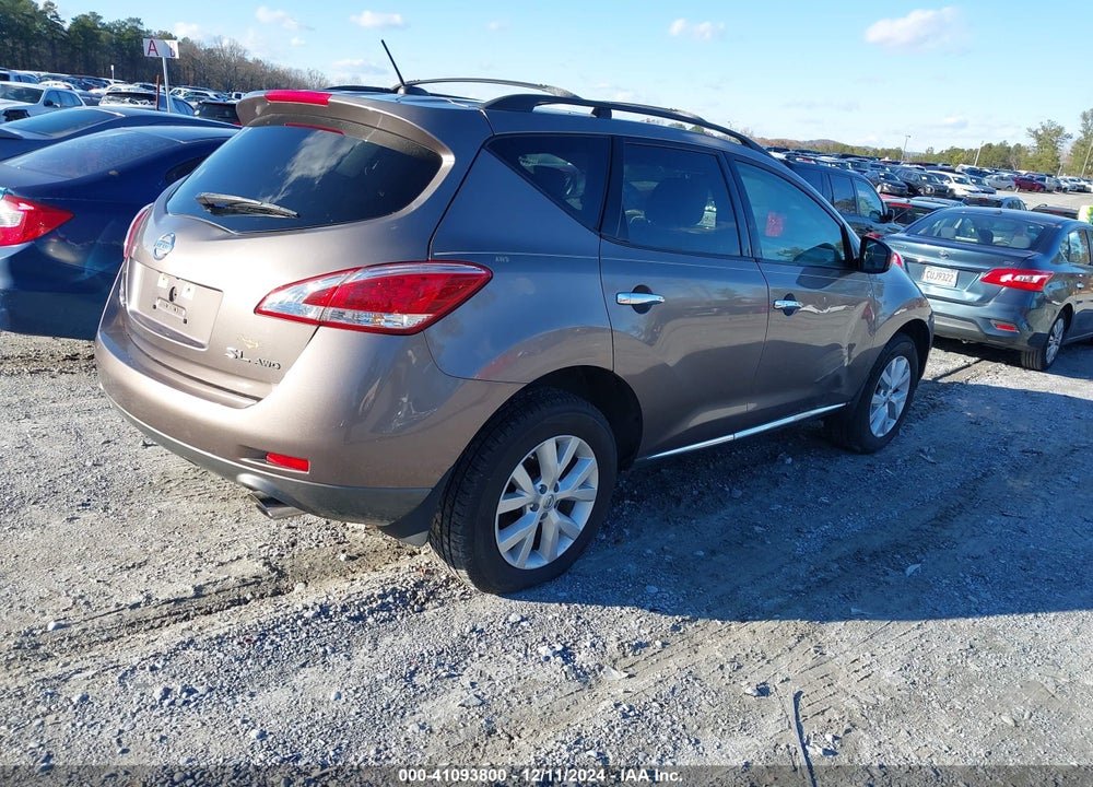 2011 NISSAN MURANO SL VIN: JN8AZ1MW0BW187744
