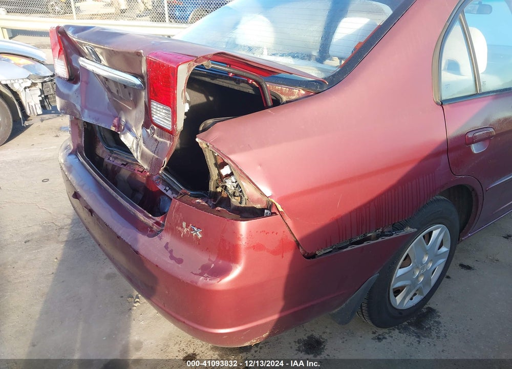 2003 HONDA CIVIC LX VIN: 2HGES16573H549592