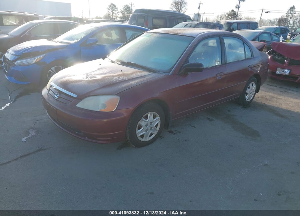 2003 HONDA CIVIC LX VIN: 2HGES16573H549592