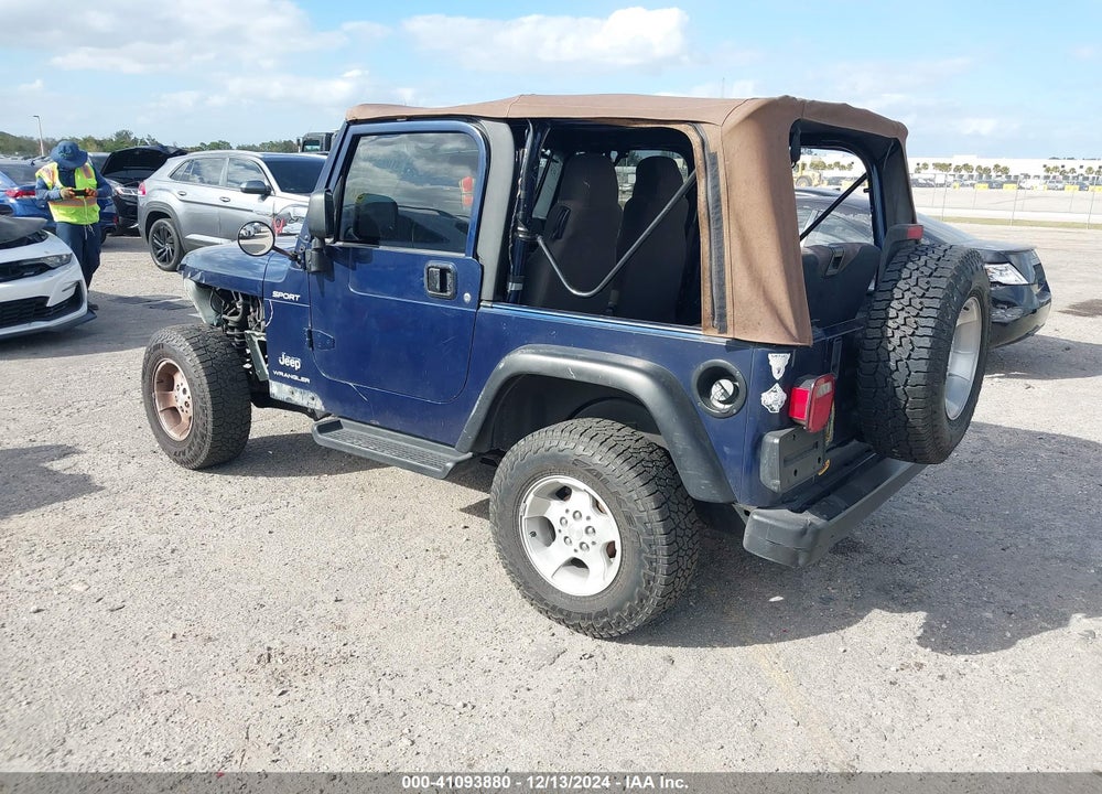 2003 JEEP WRANGLER SPORT VIN: 1J4FA49S23P301037
