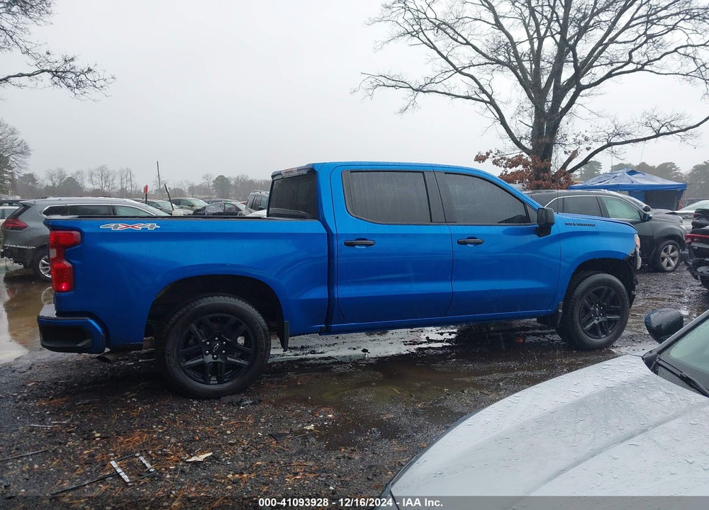 2024 CHEVROLET SILVERADO 1500 4WD SHORT BED CUSTOM VIN: 1GCPDBEK8RZ138578