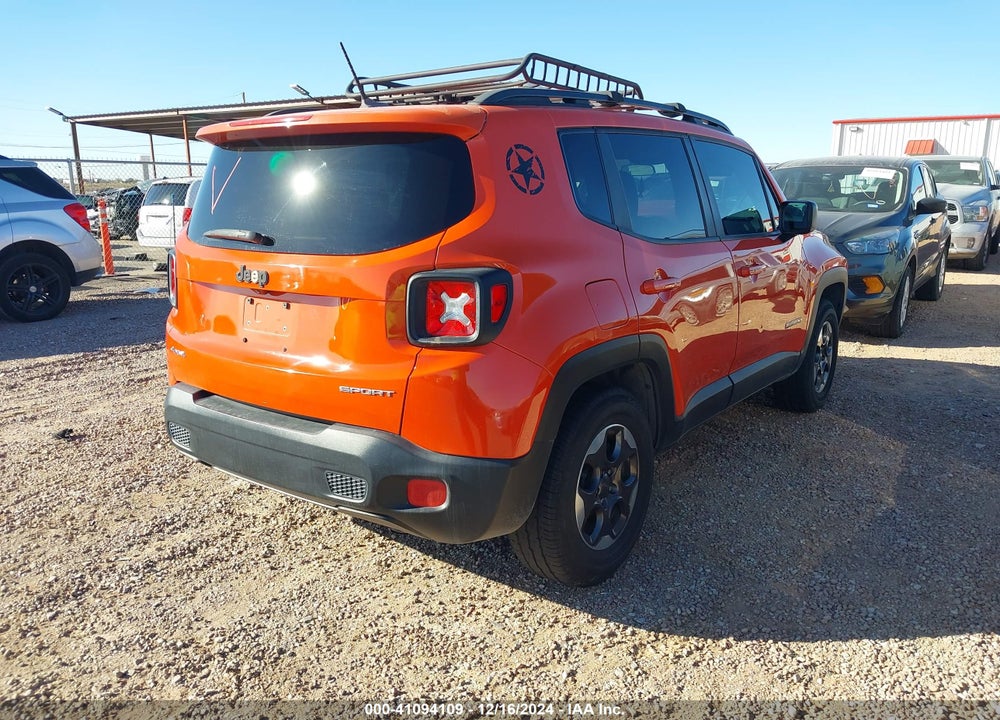 2017 JEEP RENEGADE SPORT 4X4 VIN: ZACCJBAB3HPG05609