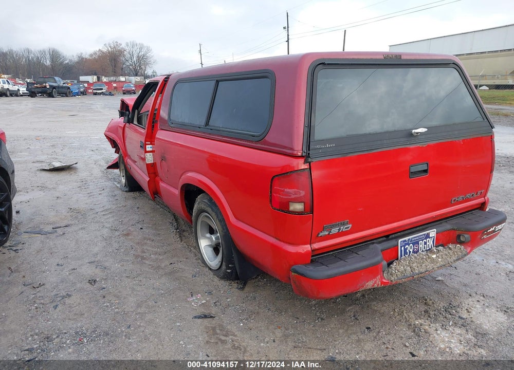 1999 CHEVROLET S-10 LS VIN: 1GCCS14W6XK139267