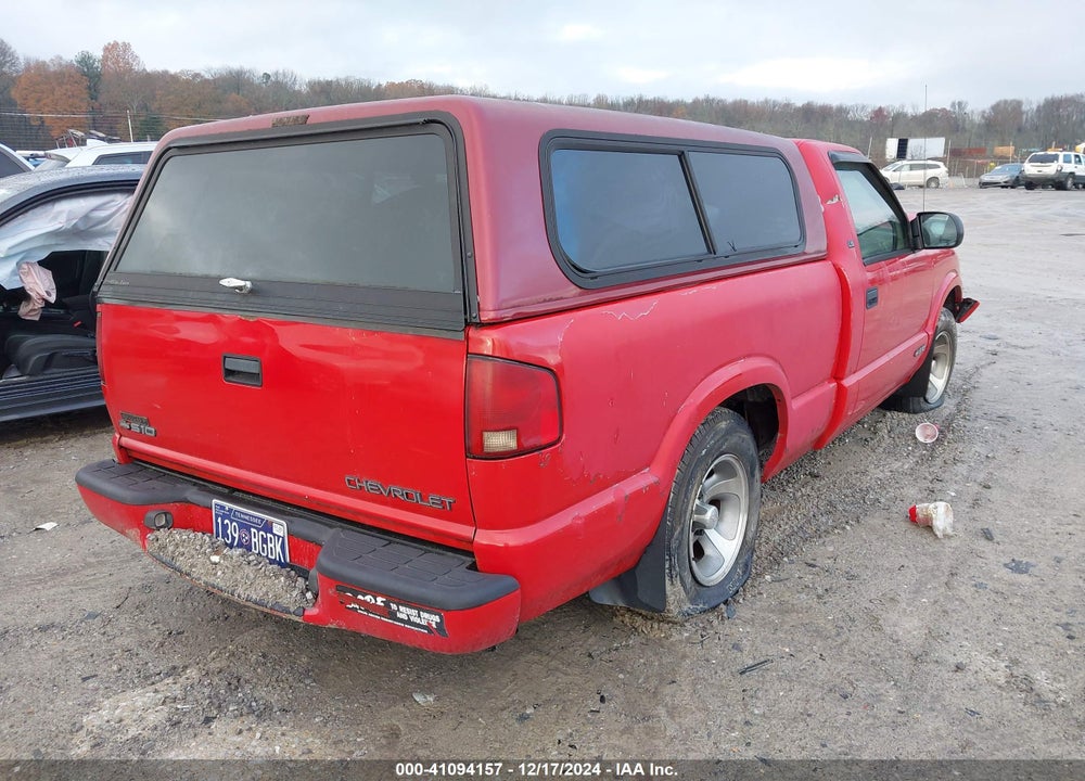 1999 CHEVROLET S-10 LS VIN: 1GCCS14W6XK139267
