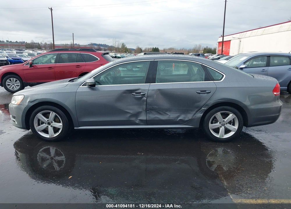 2012 VOLKSWAGEN PASSAT VIN: 1VWBP7A37CC092150
