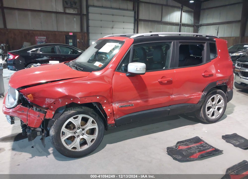 2017 JEEP RENEGADE LIMITED 4X4 VIN: ZACCJBDB0HPG11217