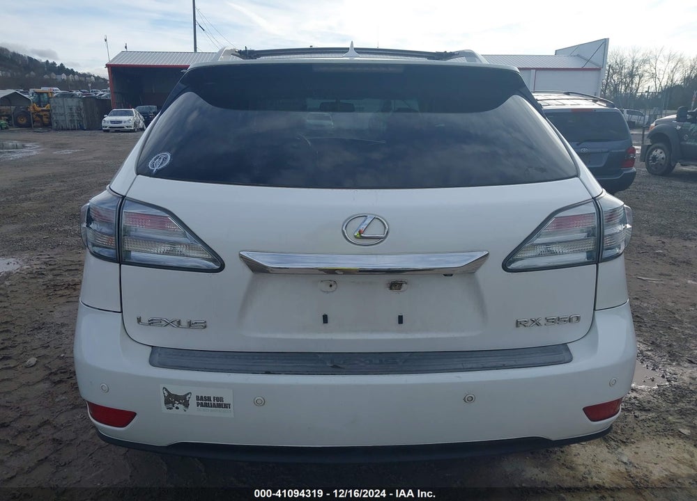 2010 LEXUS RX 350 BASE (A6) VIN: 2T2BK1BA7AC031750