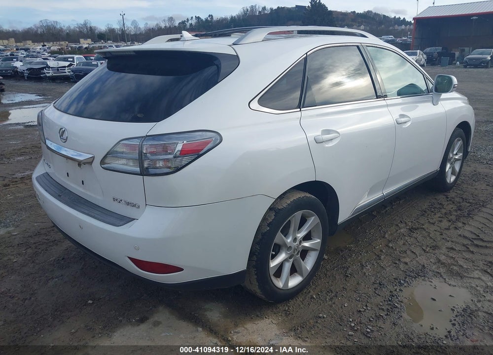 2010 LEXUS RX 350 BASE (A6) VIN: 2T2BK1BA7AC031750