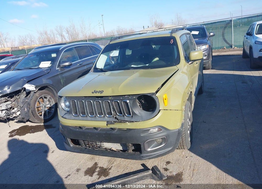 2015 JEEP RENEGADE LATITUDE VIN: ZACCJABH8FPB89034