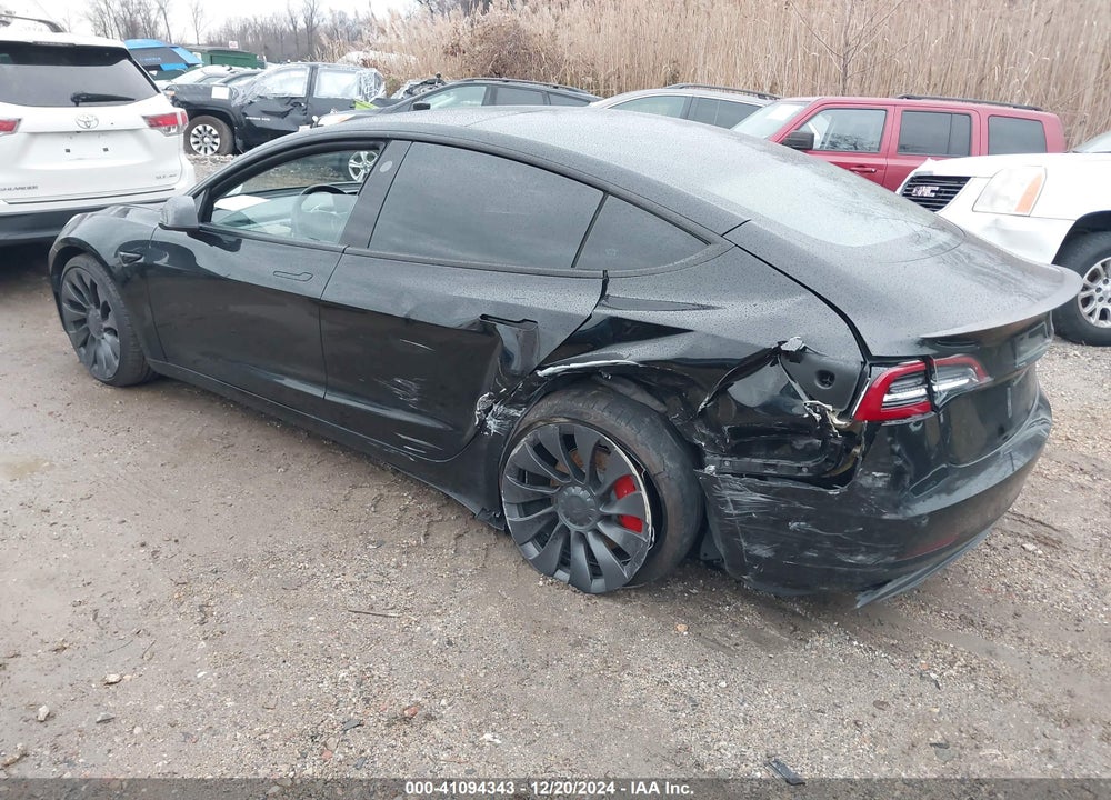 2021 TESLA MODEL 3 PERFORMANCE DUAL MOTOR ALL-WHEEL DRIVE VIN: 5YJ3E1EC9MF091333