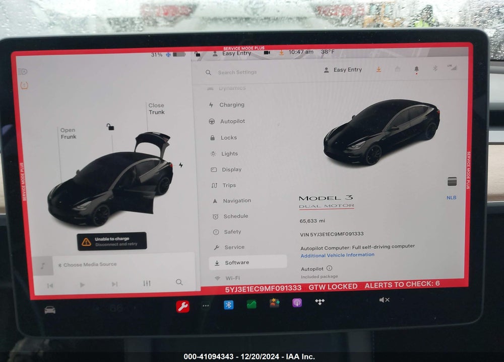 2021 TESLA MODEL 3 PERFORMANCE DUAL MOTOR ALL-WHEEL DRIVE VIN: 5YJ3E1EC9MF091333