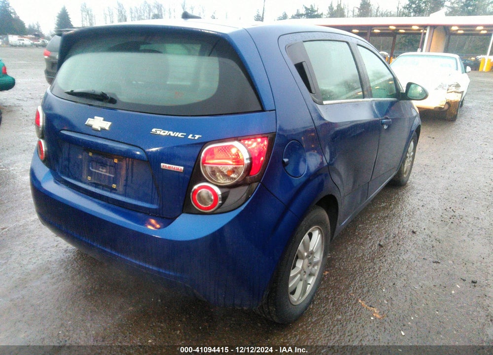 2013 CHEVROLET SONIC LT AUTO VIN: 1G1JC6SB2D4202861