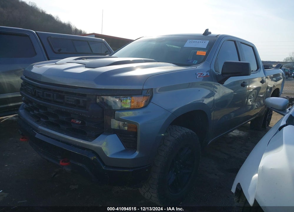 2023 CHEVROLET SILVERADO 1500 4WD SHORT BED CUSTOM TRAIL BOSS VIN: 3GCUDCED5PG235227