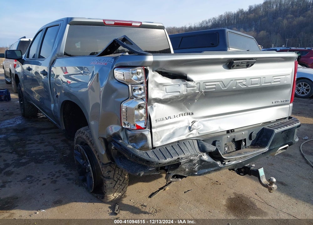 2023 CHEVROLET SILVERADO 1500 4WD SHORT BED CUSTOM TRAIL BOSS VIN: 3GCUDCED5PG235227
