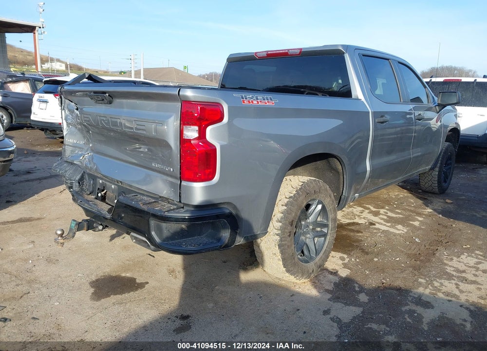 2023 CHEVROLET SILVERADO 1500 4WD SHORT BED CUSTOM TRAIL BOSS VIN: 3GCUDCED5PG235227