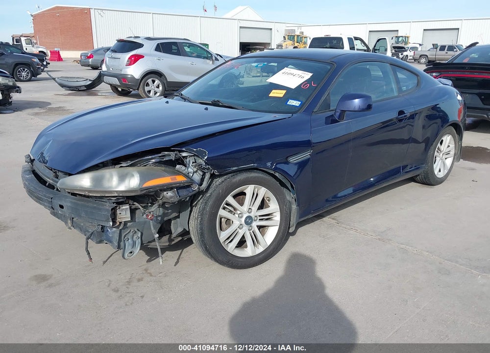 2007 HYUNDAI TIBURON GS VIN: KMHHM66DX7U257492