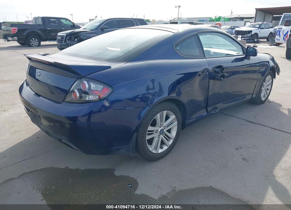 2007 HYUNDAI TIBURON GS VIN: KMHHM66DX7U257492