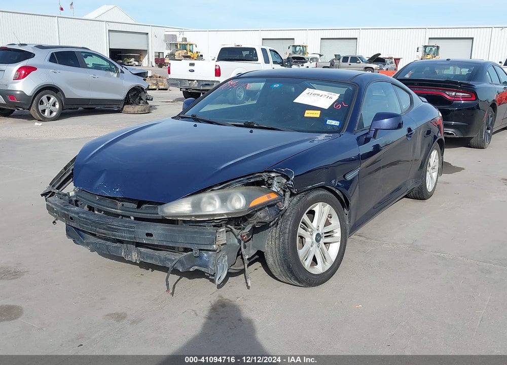 2007 HYUNDAI TIBURON GS VIN: KMHHM66DX7U257492