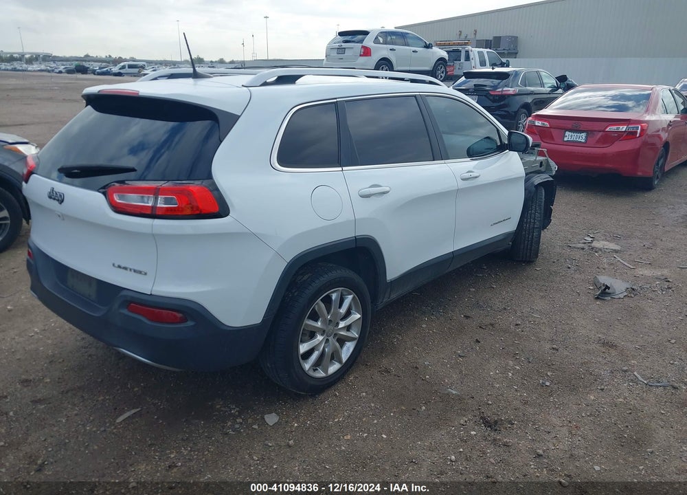2016 JEEP CHEROKEE LIMITED VIN: 1C4PJLDB1GW273271