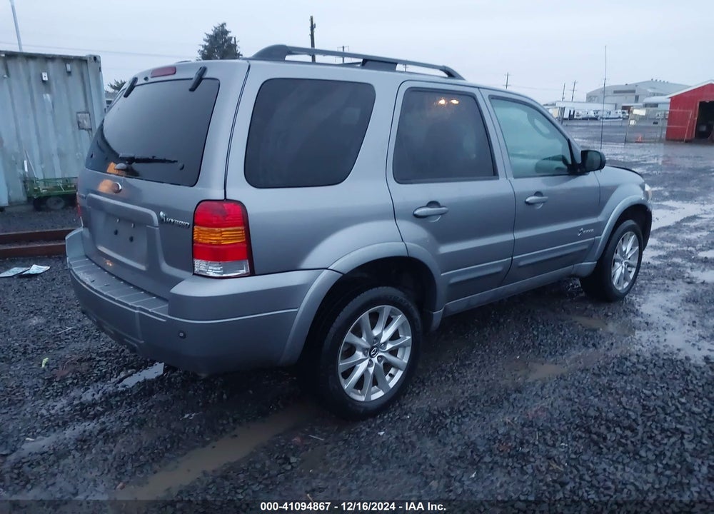 2007 FORD ESCAPE HYBRID VIN: 1FMCU59H47KB99037