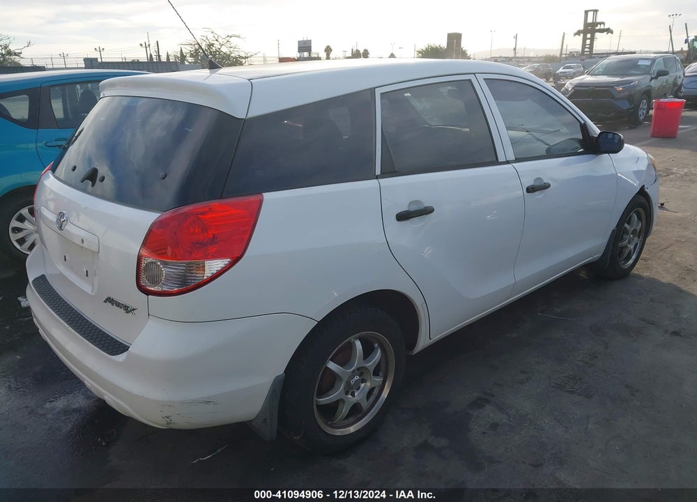2004 TOYOTA MATRIX STANDARD VIN: 2T1KR32E14C265787