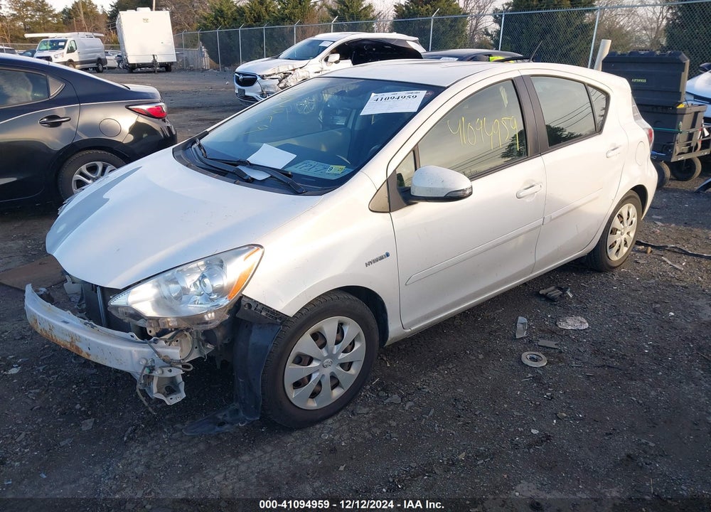 2012 TOYOTA PRIUS C THREE VIN: JTDKDTB31C1508983