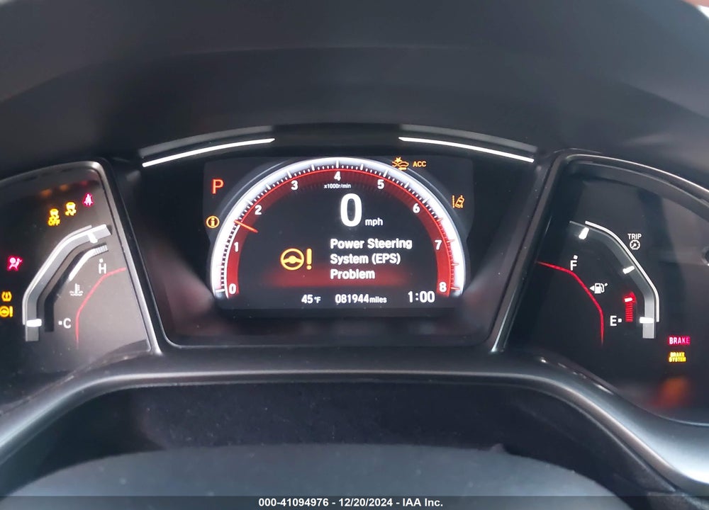 2019 HONDA CIVIC SPORT TOURING VIN: SHHFK7H97KU412578