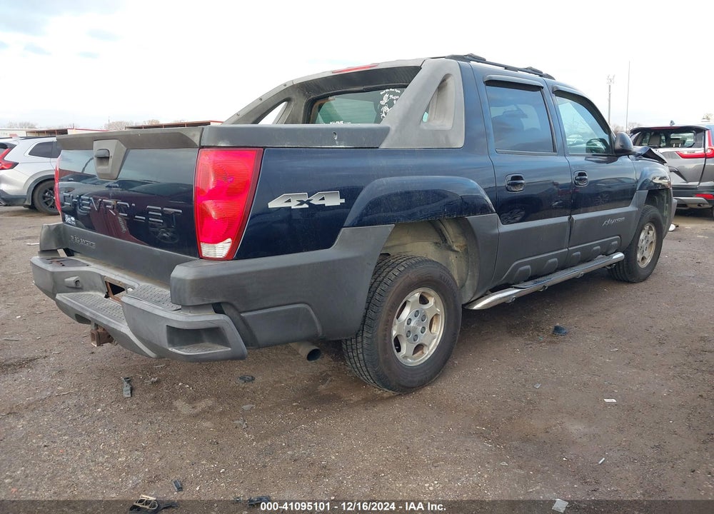 2004 CHEVROLET AVALANCHE 1500 VIN: 3GNEK12T34G197302