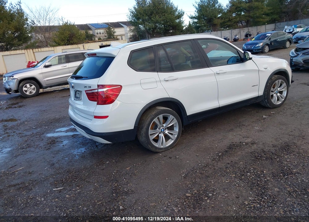 2016 BMW X3 XDRIVE28I VIN: 5UXWX9C53G0D68895
