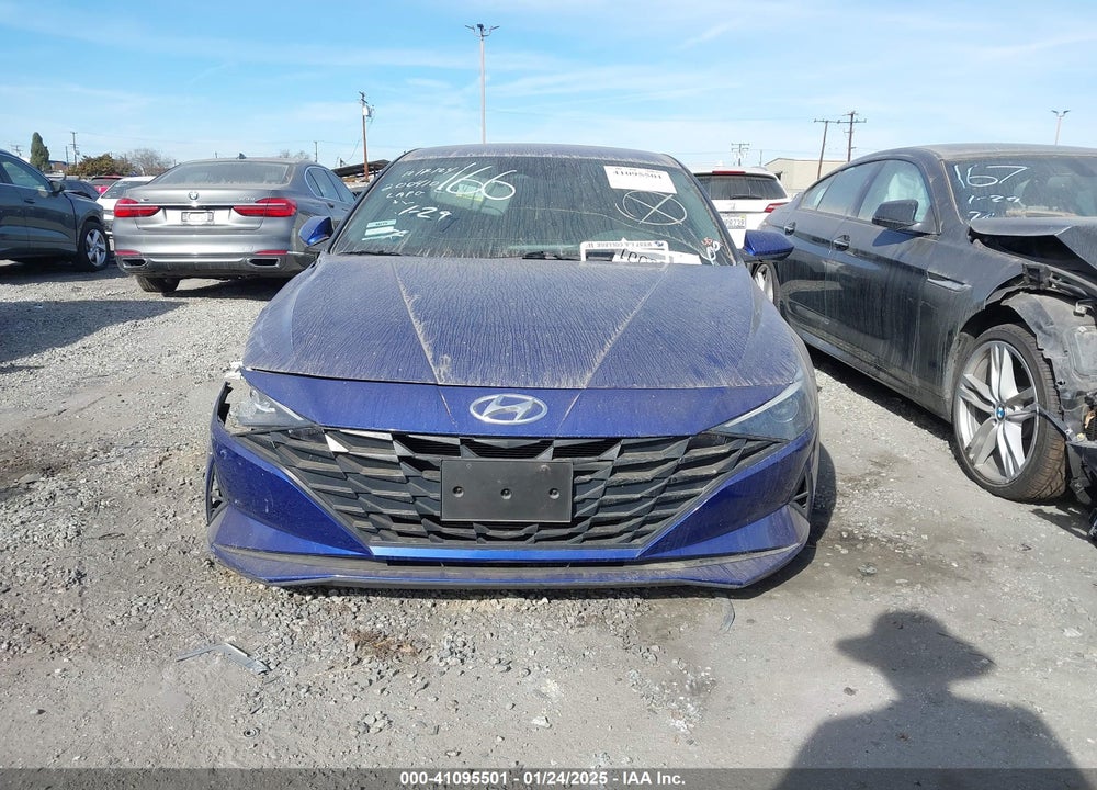 2021 HYUNDAI ELANTRA SEL VIN: 5NPLM4AG0MH035523