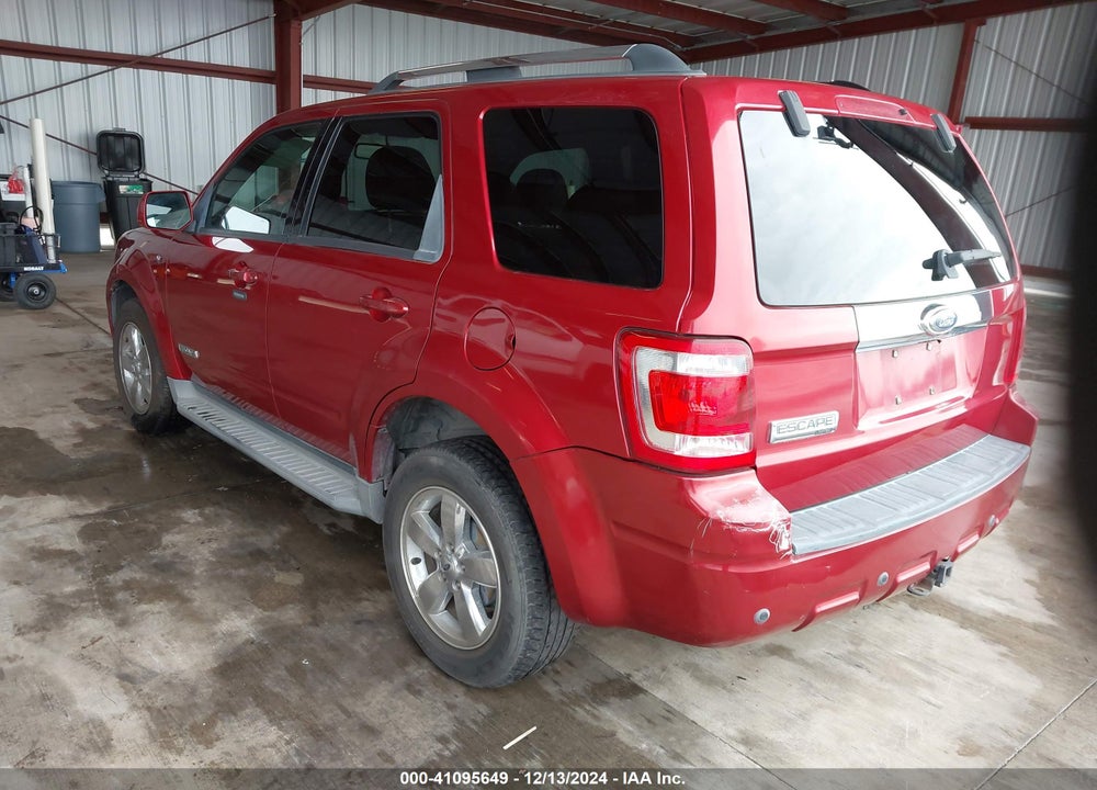 2008 FORD ESCAPE LIMITED VIN: 1FMCU04148KE82472