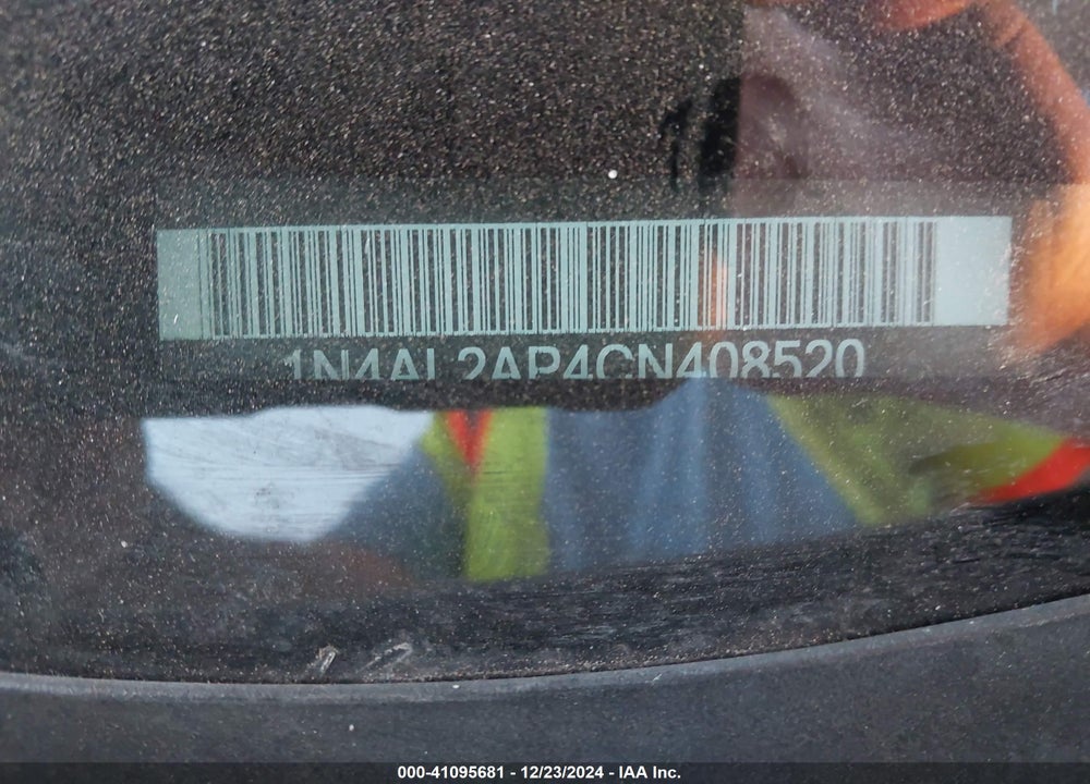 2012 NISSAN ALTIMA VIN: 1N4AL2AP4CN408520