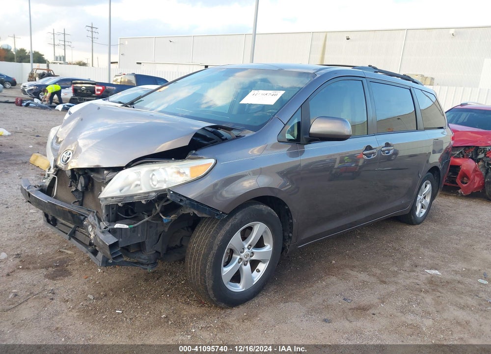 2012 TOYOTA SIENNA LE V6 8 PASSENGER VIN: 5TDKK3DC6CS213383