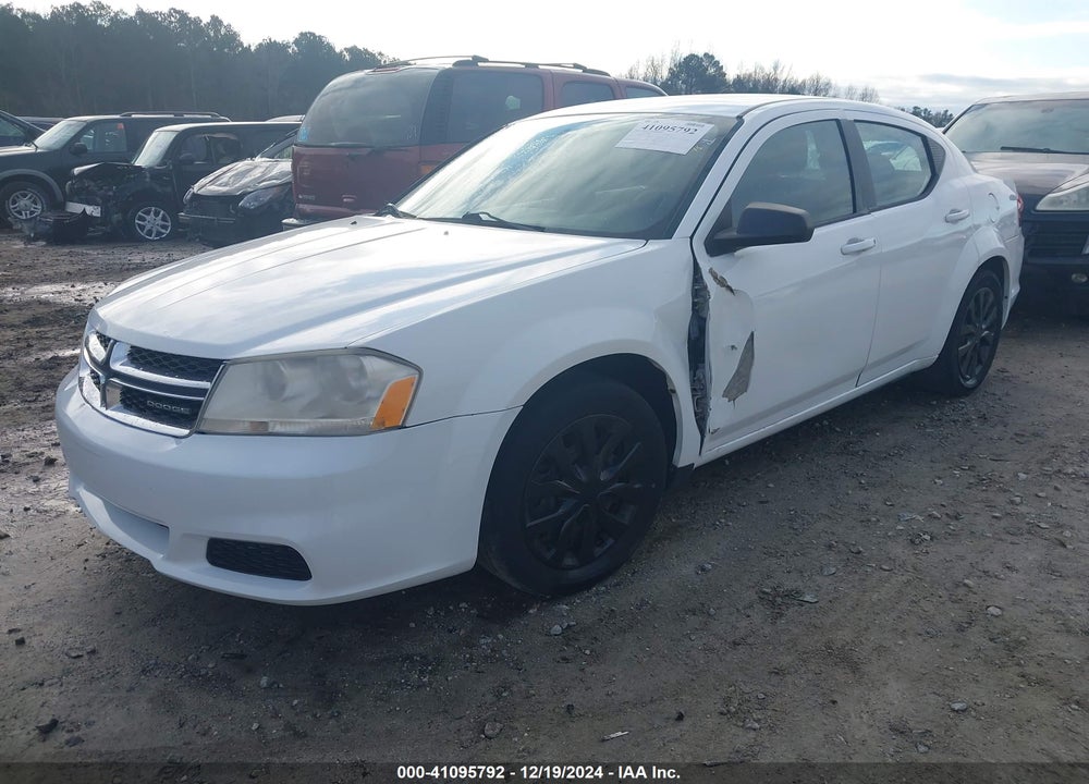 2012 DODGE AVENGER SE VIN: 1C3CDZAB3CN110946